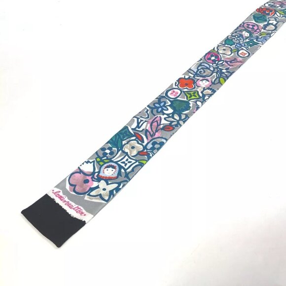 LOUIS VUITTON Monogram Bandeau LVpop Scarf silk gray - Picture 4 of 8